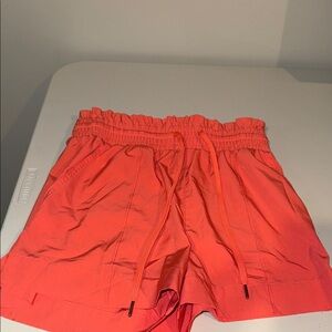 Vanilla Star Bright Orange Women's Athletic Shorts